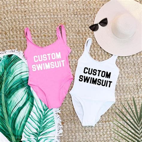 Custom Swimsuit Custom Bathing Suit Bachelorette Swimsuit Etsy In