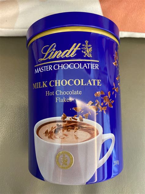 Lindt Milk Chocolate Hot Chocolate Flakes Food Drinks Beverages On Carousell