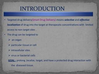 Tdds Targeted Drug Delivery System Ppt