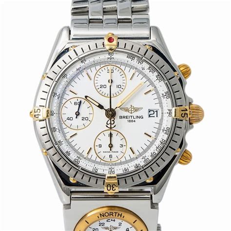 Breitling Chronomat 81950 Silver Dial Certified And Warranty For Sale