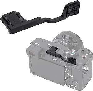 JJC Deluxe Metal Thumb Up Grip For Sony A7CII A7C II A7CR A7C R Camera With Hot Shoe Cover