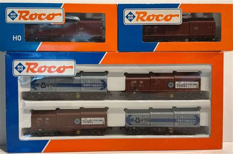 Roco H0 44042 2x 46284 Modeltrein Goederenwagon 6 DB Catawiki