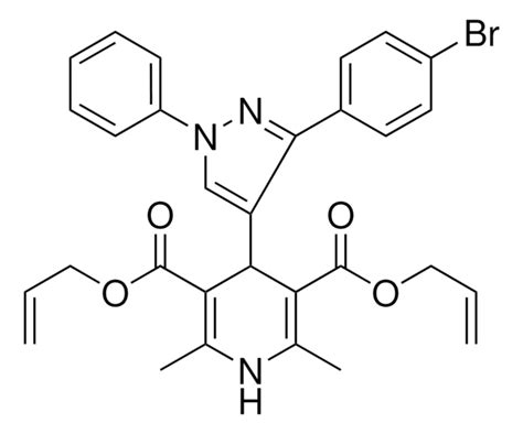 DIALLYL 4 3 4 BROMOPHENYL 1 PHENYL 1H PYRAZOL 4 YL 2 6 DIMETHYL 1 4