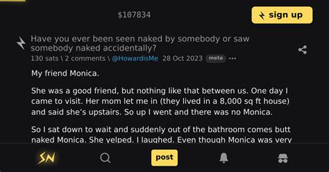 Have You Ever Been Seen Naked By Somebody Or Saw Somebody Naked Accidentally Stacker News Meta