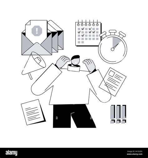 Work Pressure Abstract Concept Vector Illustration Stress Management