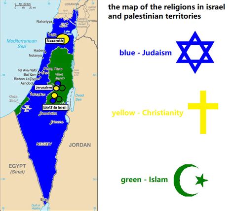 The Map Of Religions In Israel And Palestine by Catholic-Ronin on ...