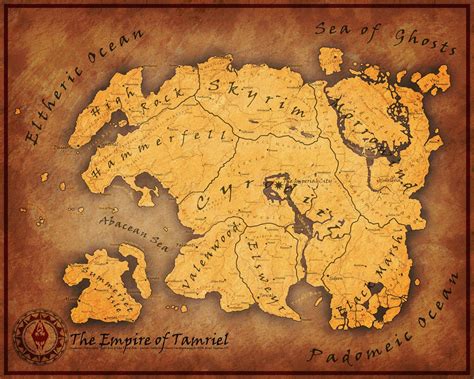 Tamriel Map