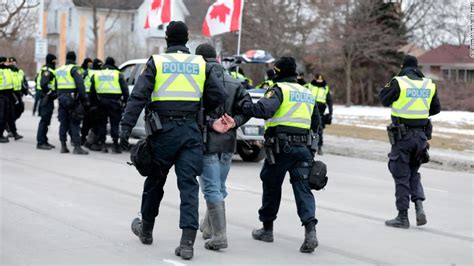 Canada Truckers Protests Protesters Blocking A Us Canada Border