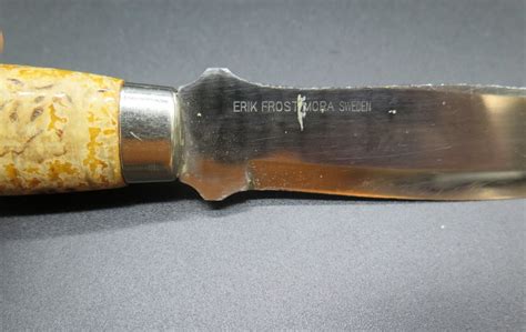 Rare Vintage Mora Frosts Knife In Leather Sheath Frosts Mora Knife In