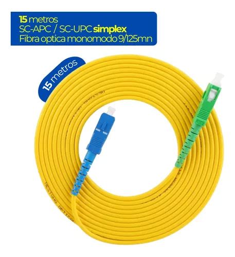 Patch Cord Fibra Ptica Monomodo Simplex Sc Upc Sc Apc Mt Mercadolibre