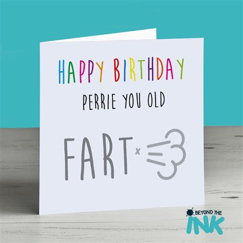 Old Fart Happy Birthday Card Beyond The Ink
