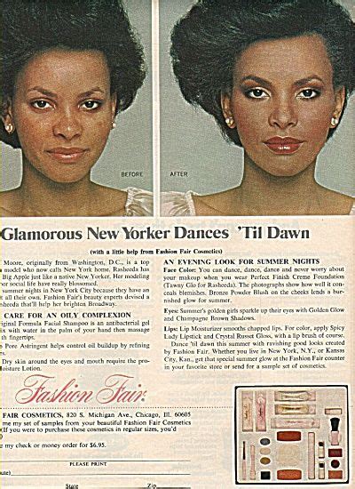 Fashion Fair Cosmetics Ad 1978 NEW YORKER African American Fashion