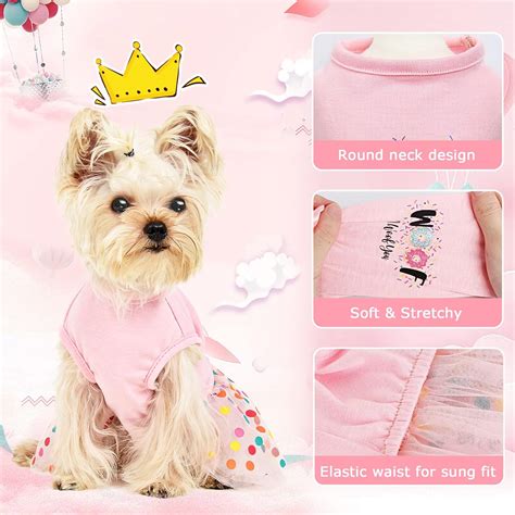 Vestido De Cumplea Os Para Perro Ropa De Primavera Para Perros