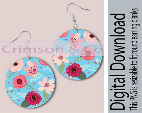 Digital Download Earring Blanks Design Teardrop Cricut Instant Download