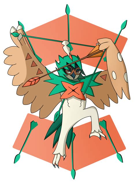 Decidueye Pokemon Transparent Clip Art Image Png Play