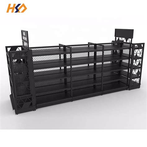 High Quality Factory Shelf Gondola Wall Double Side Supermarket Shelf