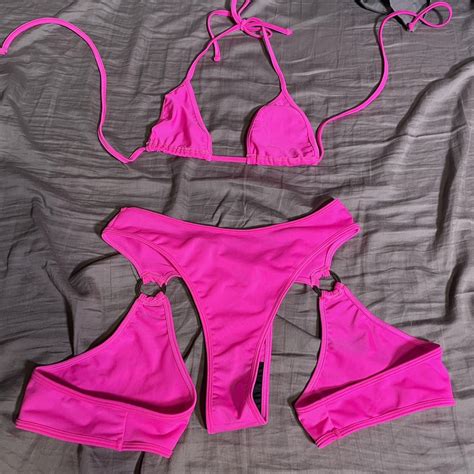 Hot Pink Rave Outfit Size S M Depop