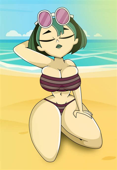 Gwen On The Beach Total Drama Island Fan Art 45405496 Fanpop