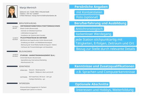 Wie Schreibt Man Einen Lebenslauf • Anleitung And Muster · Mit Video