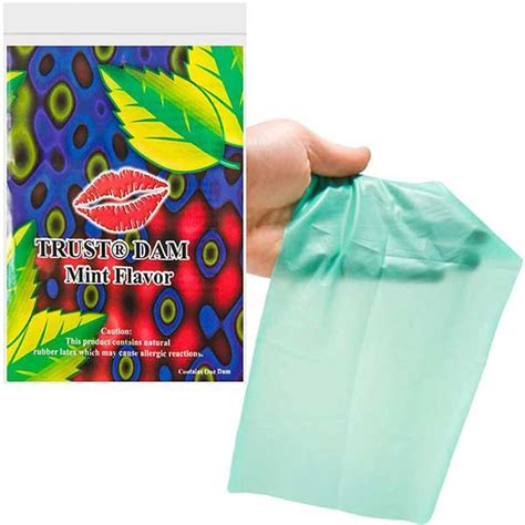 Trust Dental Dam Mint Flavored Oral Sex Condom Sheet 2 For 1 Sale Ebay