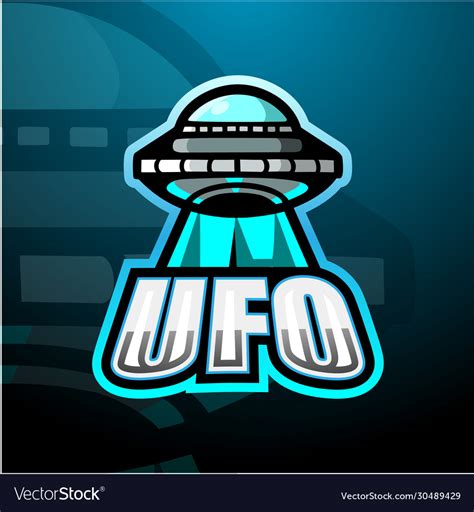 Ufo Mascot Esport Logo Design Royalty Free Vector Image