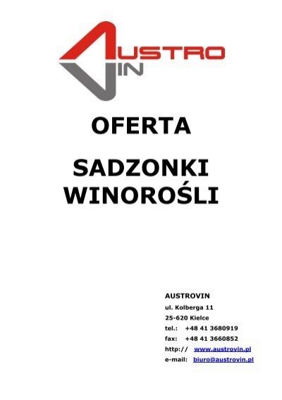 Oferta Sadzonki Winoro Li