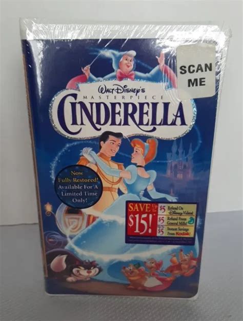 CINDERELLA VHS TAPE 1995 Walt Disney Home Entertainment Factory Sealed