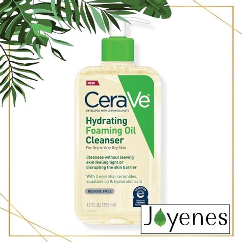 Cerave Hydrating Foaming Oil Cleanser 355ml Shopee Malaysia