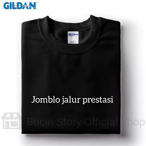 Jual Baju Kaos Original Gildan Custom Tulisan Jomblo Jalur Prestasi