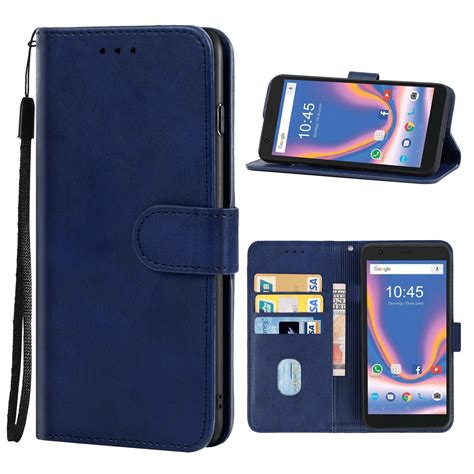 Leather Phone Case For Zte Blade L Blue Alexnld