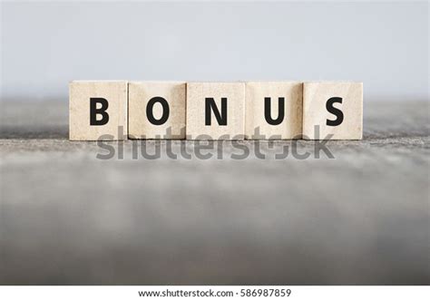 Bonus Word Made Building Blocks Stock Photo Shutterstock