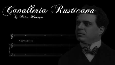 Opera Karaoke Cavalleria Rusticana Pietro Mascagni With Vocal