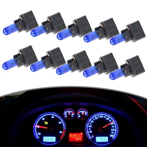 Pcs Blue T Smd Car Led Dashboard Instrument Interior Light Bulb