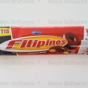 Reino Brilhante Filipinos Chocolate Negro 12x135g Bolachas Bolos