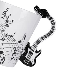 Amazon Lanhong Taza De Guitarra De Onzas Con Notas