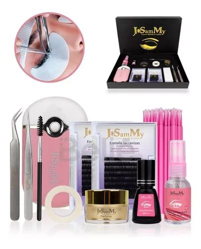 Kit Pestañas Mink 1x1 Profesional Para Aplicación Extensión Meses Sin