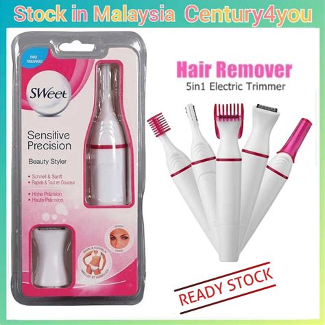 5 In 1 Electric Hair Remover Bikini Eyebrow Trimmer Epilator Hair Removal Shaver Multi