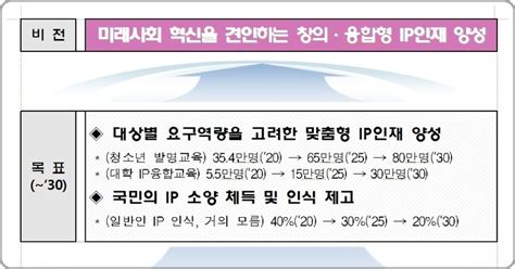 특허청 지식재산 인재양성 비전 2030 수립젊은 지식재산인 육성 네이트 뉴스