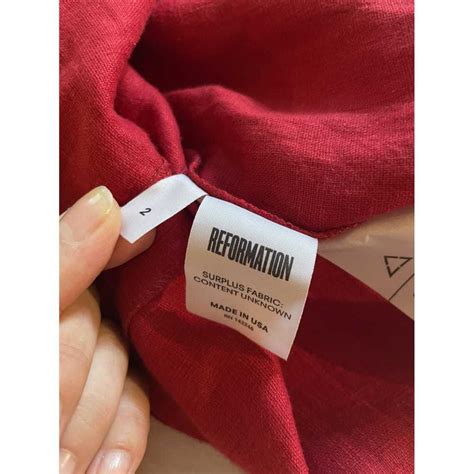 Reformation Linen Mini Dress Gem