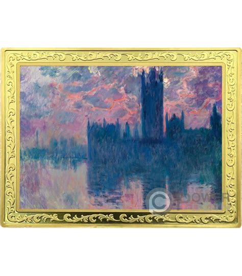 Houses Of Parliament Claude Monet Famous Paintings Oz Goldplattierte