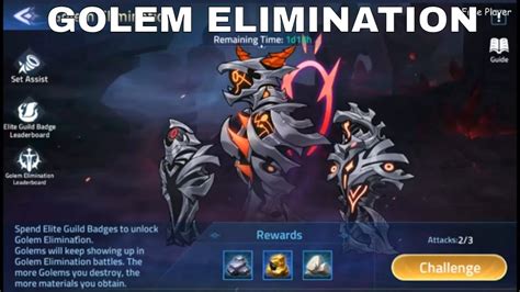 NEW UPDATED GOLEM ELIMINATION Mobile Legends Adventure YouTube