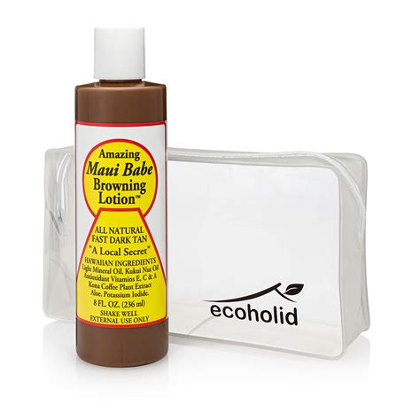 Buy Maui Babe Browning Lotion 8oz With Ecoholid Travel Bag Suntan