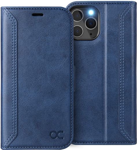 Ocase Coque Iphone Pro R Tro Etui Portefeuille Iphone Rfid