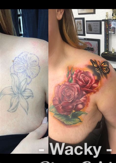 Cover up!! | Flower tattoo, Tattoos, Watercolor tattoo