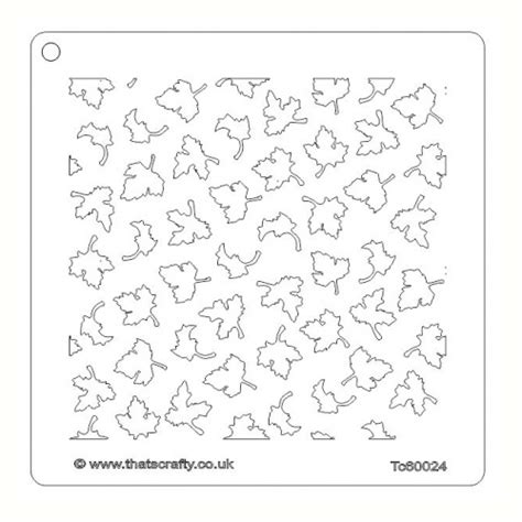 13 Arts Stencil Tiny Leaves Thats Crafty
