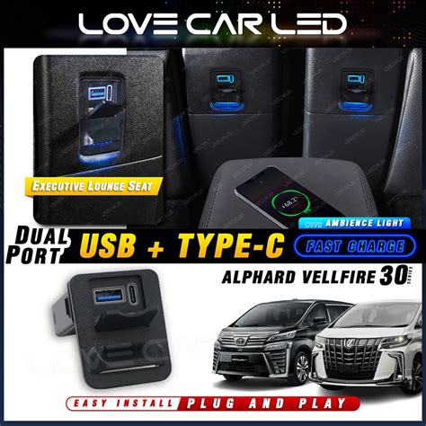 Toyota Vellfire Alphard Agh Usb Port Zg Sc Executive Lounge