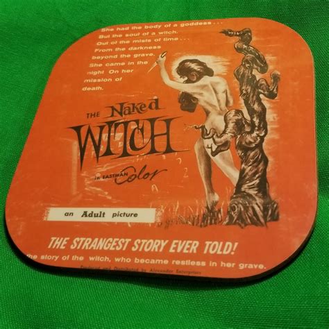 The Naked Witch Movie Poster MDF Coaster Etsy