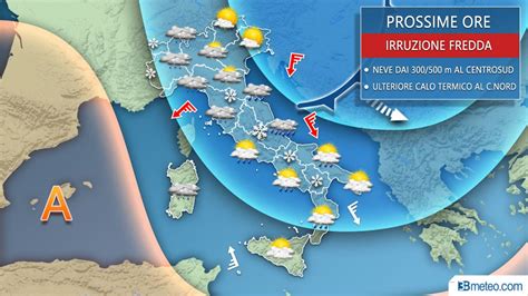 Cronaca Meteo Diretta Irrompe Il Fronte Freddo Neve Anche In