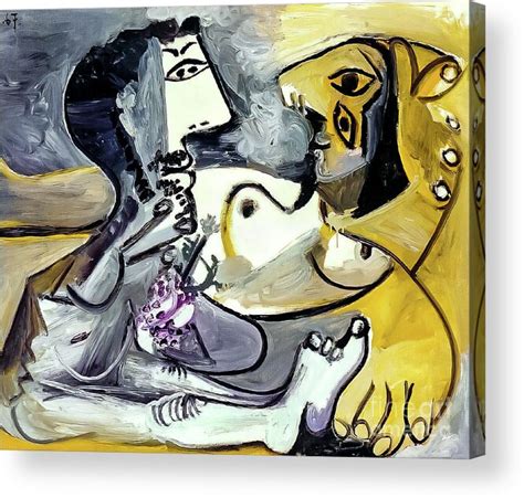 Naked Man And Woman By Pablo Picasso 1967 Acrylic Print By Pablo Picasso