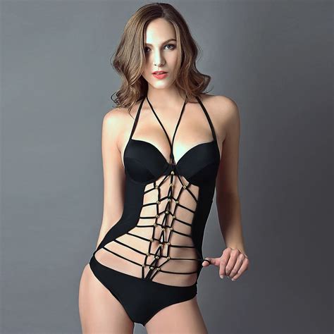 New 2017 Summer Style Strappy Wet Bathing Suit Bandage One Piece